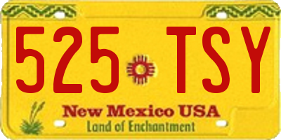 NM license plate 525TSY
