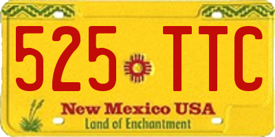 NM license plate 525TTC