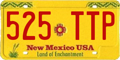 NM license plate 525TTP