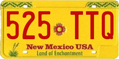 NM license plate 525TTQ