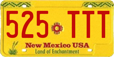NM license plate 525TTT