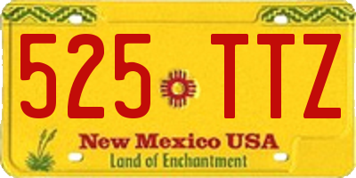 NM license plate 525TTZ