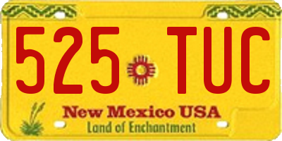 NM license plate 525TUC
