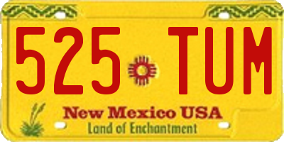 NM license plate 525TUM