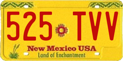 NM license plate 525TVV