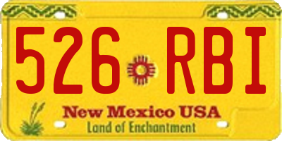 NM license plate 526RBI