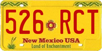 NM license plate 526RCT