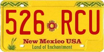 NM license plate 526RCU