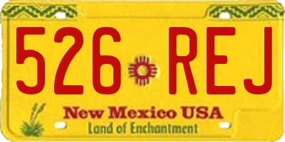 NM license plate 526REJ