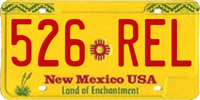NM license plate 526REL
