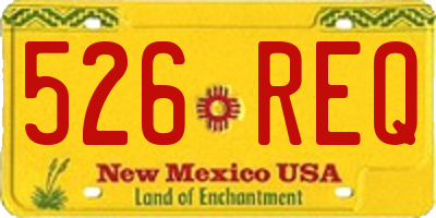 NM license plate 526REQ