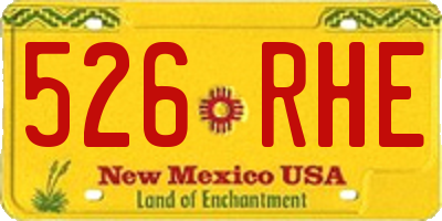 NM license plate 526RHE