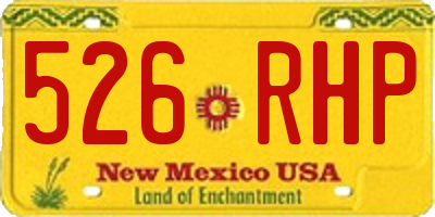 NM license plate 526RHP