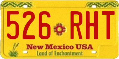 NM license plate 526RHT