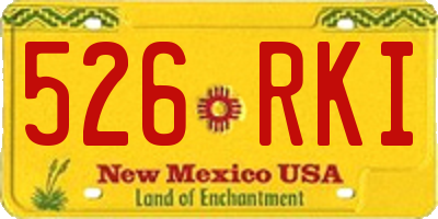 NM license plate 526RKI