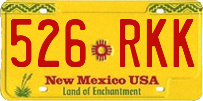 NM license plate 526RKK