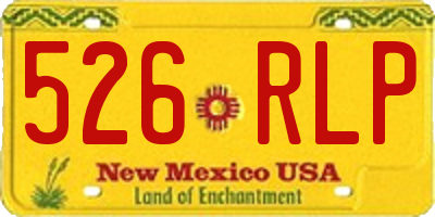 NM license plate 526RLP