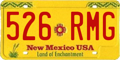 NM license plate 526RMG