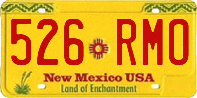 NM license plate 526RMO