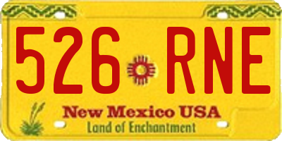 NM license plate 526RNE