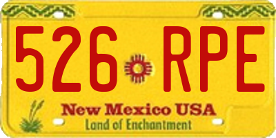 NM license plate 526RPE