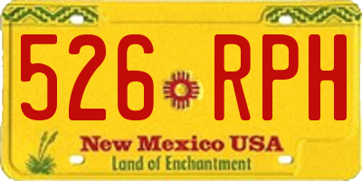 NM license plate 526RPH