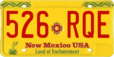 NM license plate 526RQE