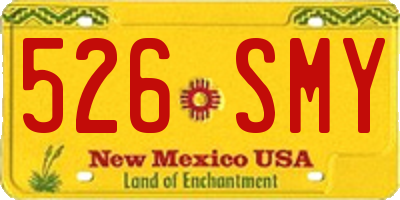 NM license plate 526SMY