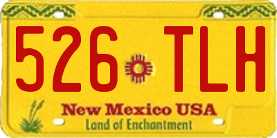 NM license plate 526TLH