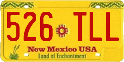 NM license plate 526TLL