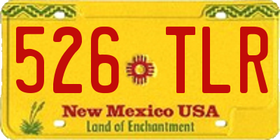 NM license plate 526TLR