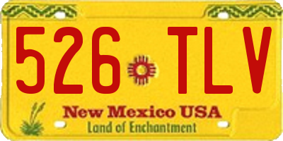 NM license plate 526TLV