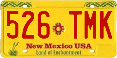 NM license plate 526TMK