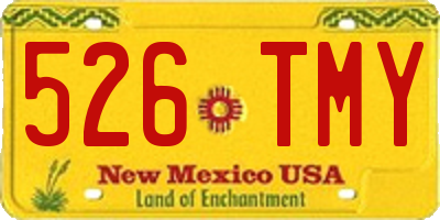 NM license plate 526TMY
