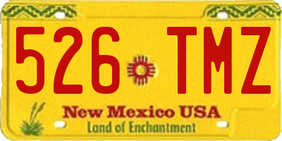 NM license plate 526TMZ