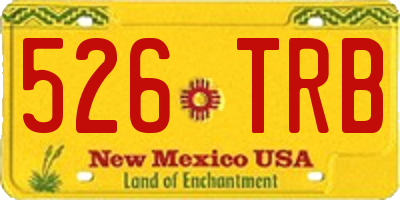 NM license plate 526TRB