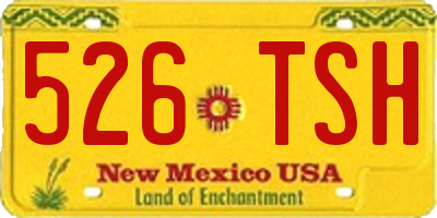 NM license plate 526TSH