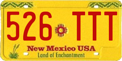 NM license plate 526TTT