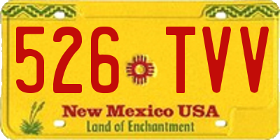 NM license plate 526TVV
