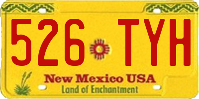 NM license plate 526TYH