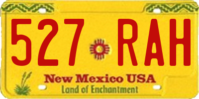 NM license plate 527RAH