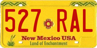 NM license plate 527RAL