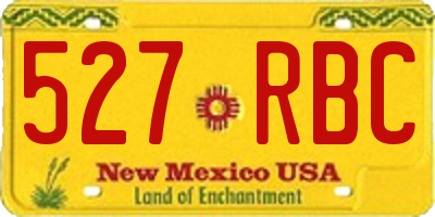 NM license plate 527RBC