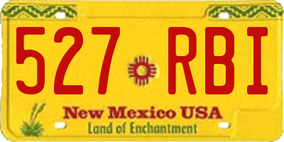 NM license plate 527RBI