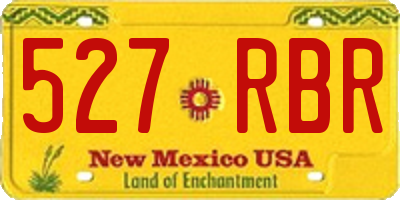 NM license plate 527RBR