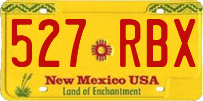 NM license plate 527RBX