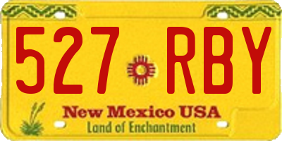 NM license plate 527RBY