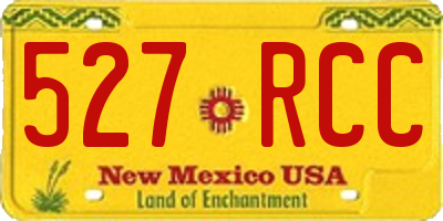 NM license plate 527RCC