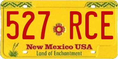 NM license plate 527RCE