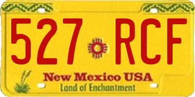 NM license plate 527RCF
